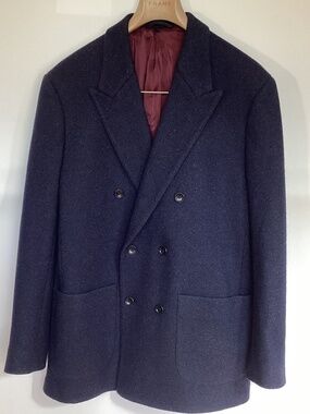 Bonobos 100% Wool Men’s Double Breasted Navy Blazer Sport Coat Sz 42 New